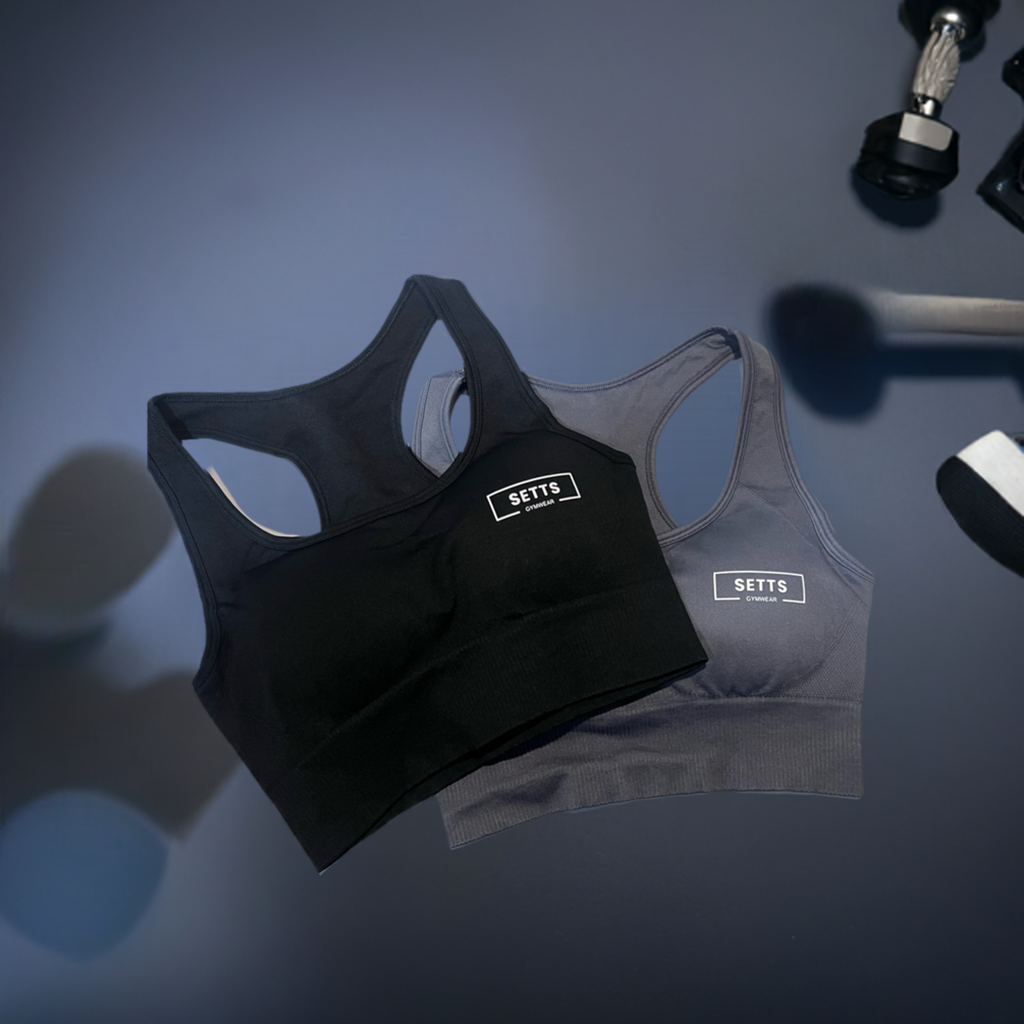 Setts Essentials Black sports bra